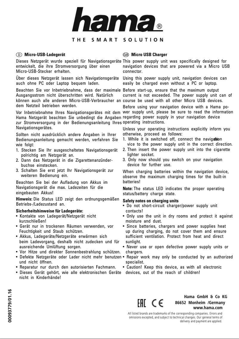 Image de la première page du manuel de l'appareil 00093779