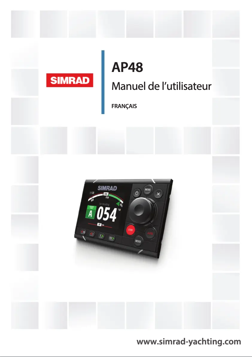 Page n°1 - Manuel utilisateur Simrad AP48