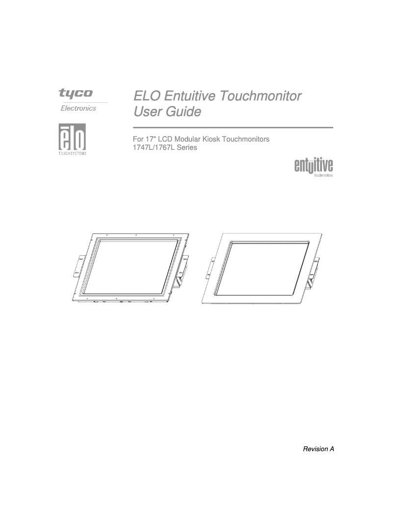 Page 1 de la notice Manuel utilisateur Elo 1747L