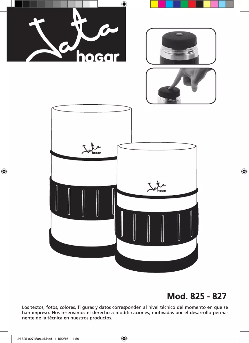 Page 1 de la notice Manuel utilisateur Jata 825