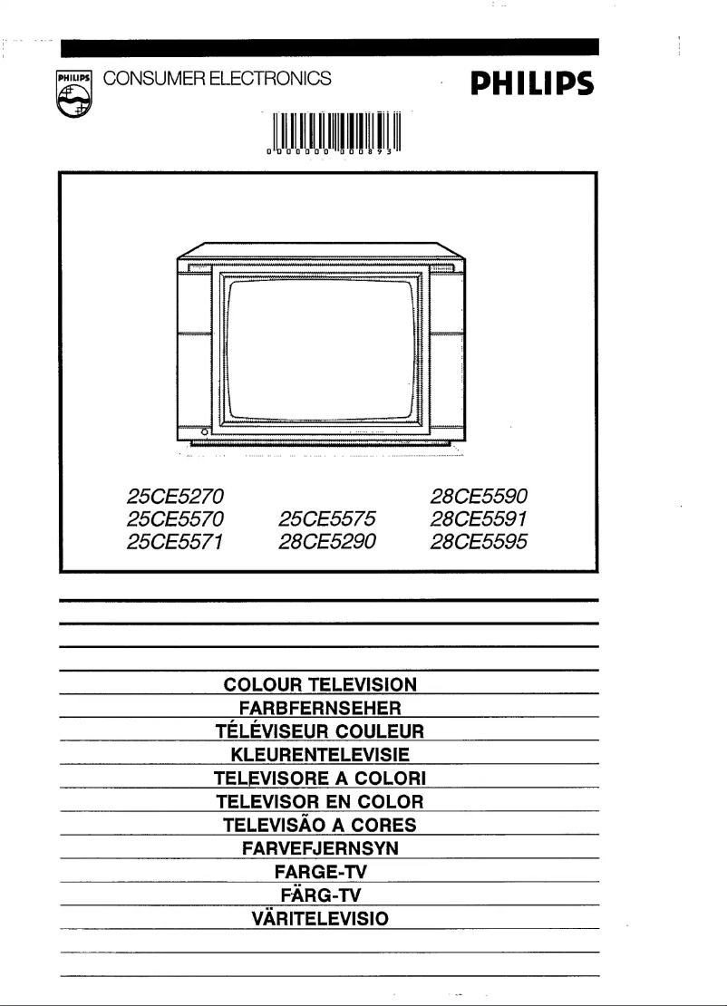Page 1 of the manual User Manual Philips 25CE5575