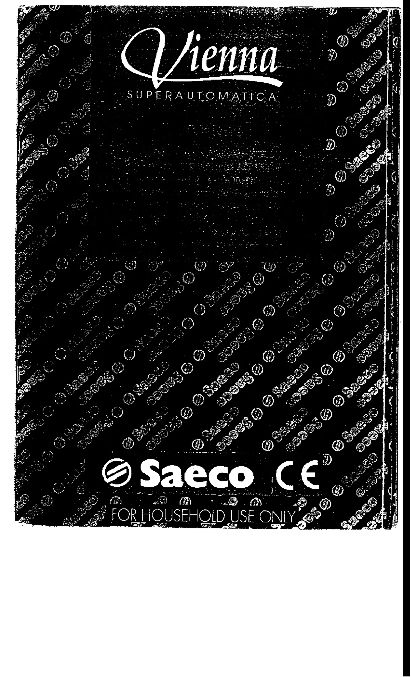 Page n°1 - Manuel utilisateur Philips Saeco Vienna Black SUP 018