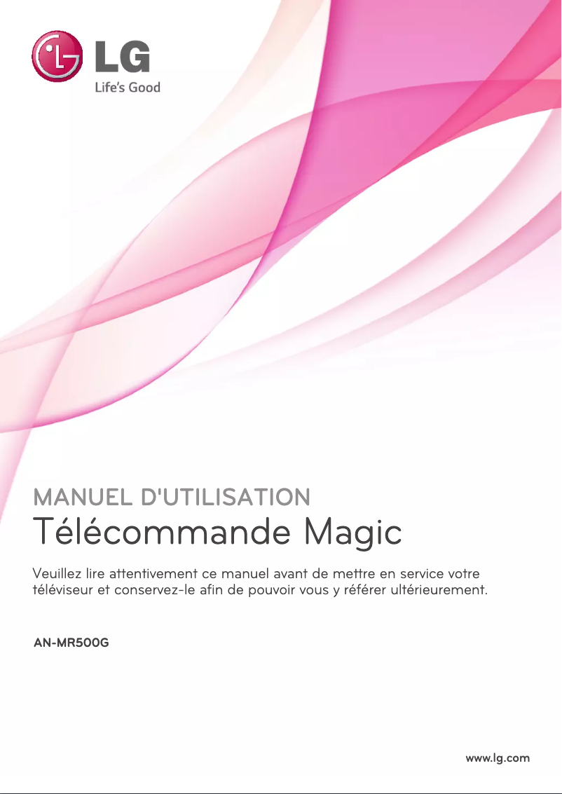 Page 1 de la notice Manuel utilisateur LG AN-MR500