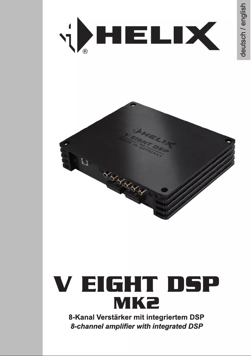 Page n°1 - Manuel utilisateur Audiotec Fischer V Eight DSP MK2