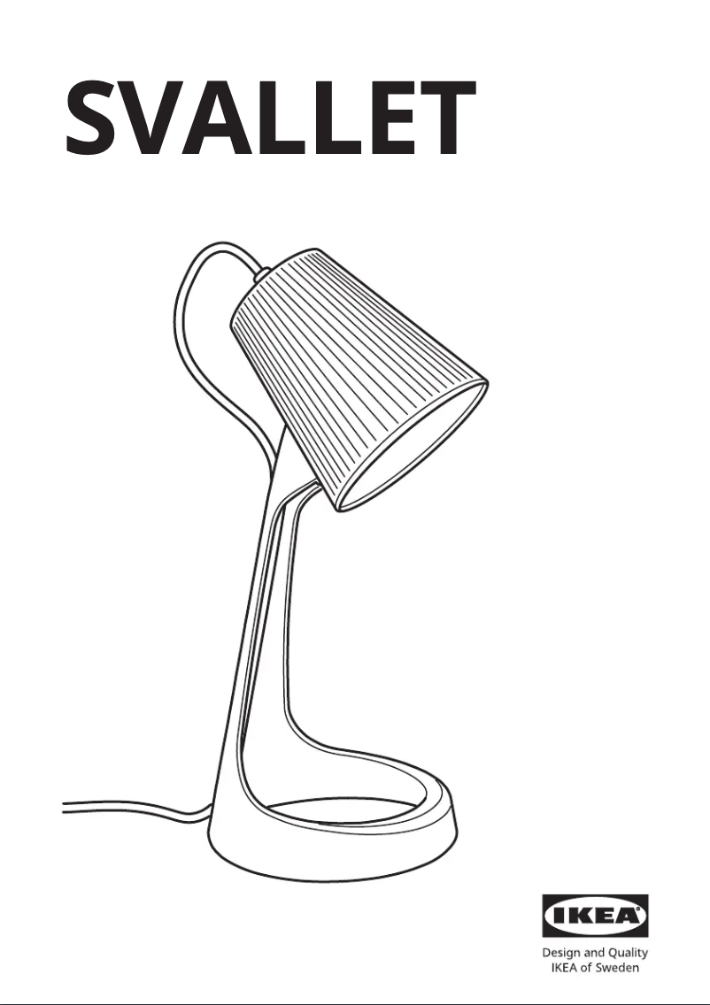 Image de la première page du manuel de l'appareil SVALLET 803.584.96