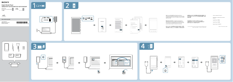 Page n°1 - Guide d'installation Sony NW-A105HN