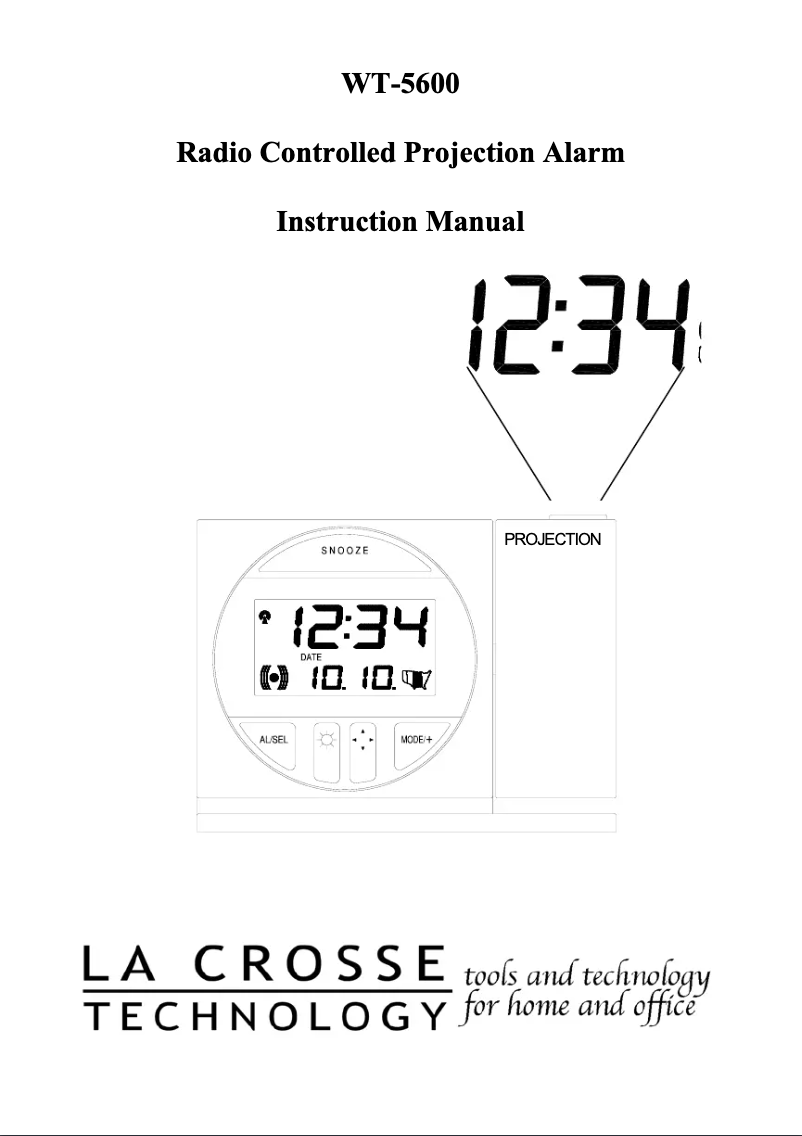 Page n°1 - Manuel utilisateur La Crosse Technology WT-5600