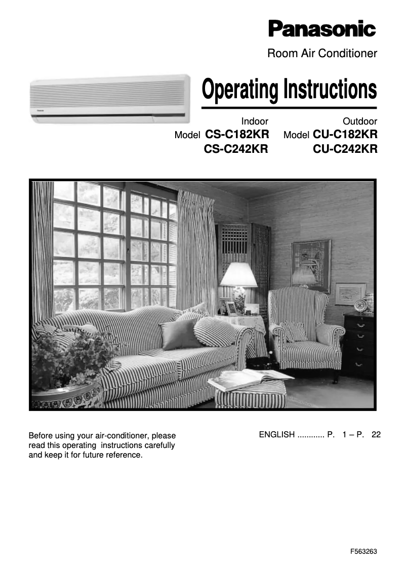 Página 1 del manual Manual de usuario Panasonic CS-C182KR