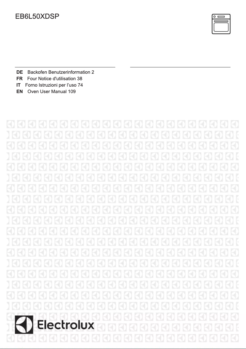Page n°1 - Manuel utilisateur Electrolux EB6L50XDSP