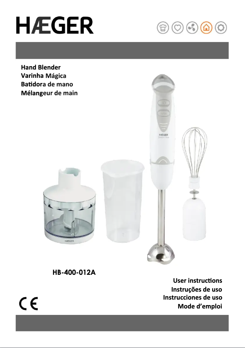 Page n°1 - Manuel utilisateur Haeger Doce Plus HB-400.012A