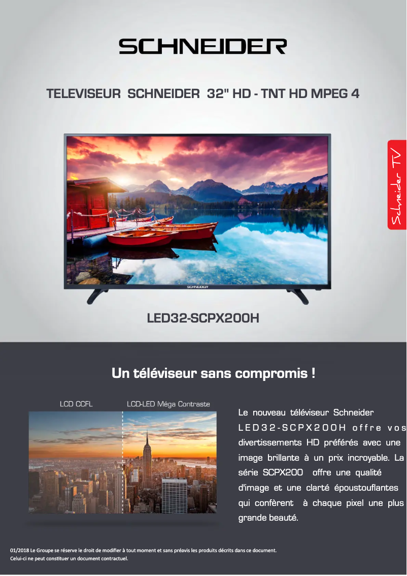 Image de la première page du manuel de l'appareil LED32-SCPX200H