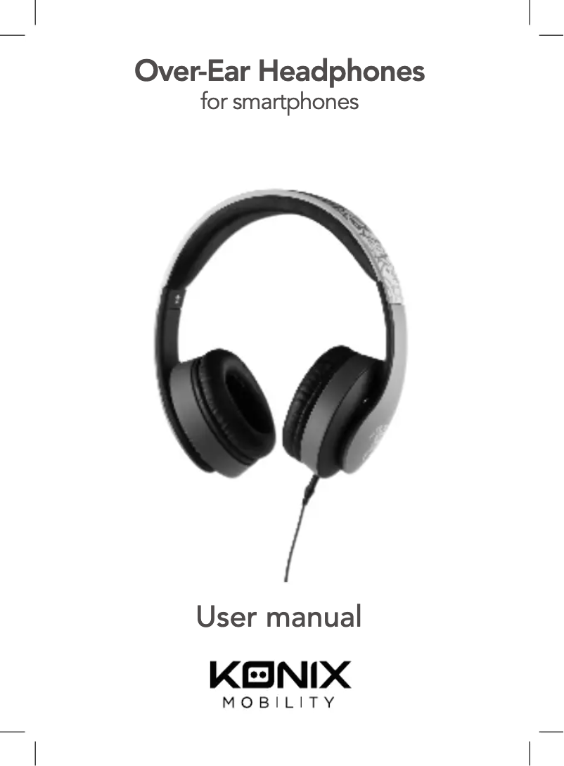 Page n°1 - Manuel utilisateur Konix Over-Ear Headphones