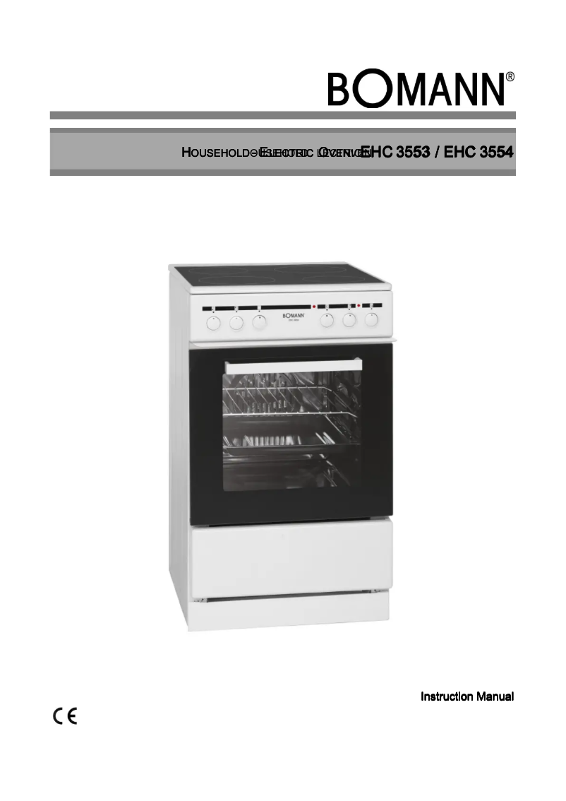 Page n°1 - Manuel utilisateur Bomann EHC 3554