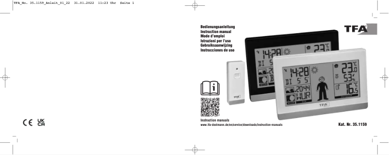 Page 1 de la notice Manuel utilisateur TFA Weather Boy 35.1159.01