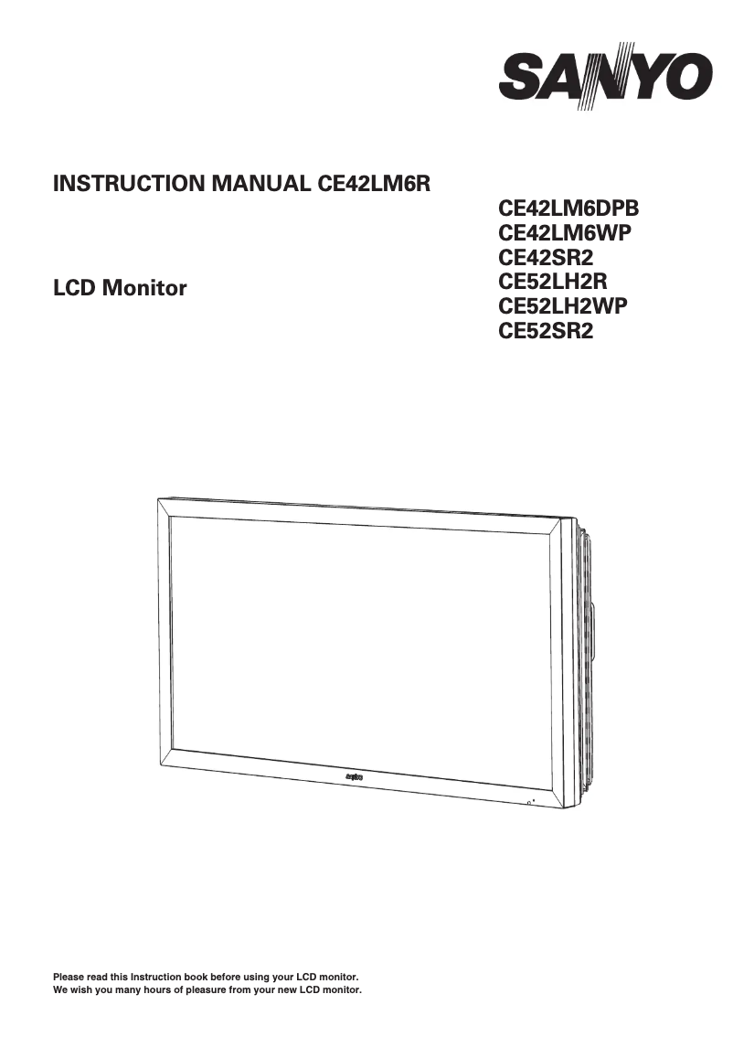 Image de la première page du manuel de l'appareil CE-52SR2