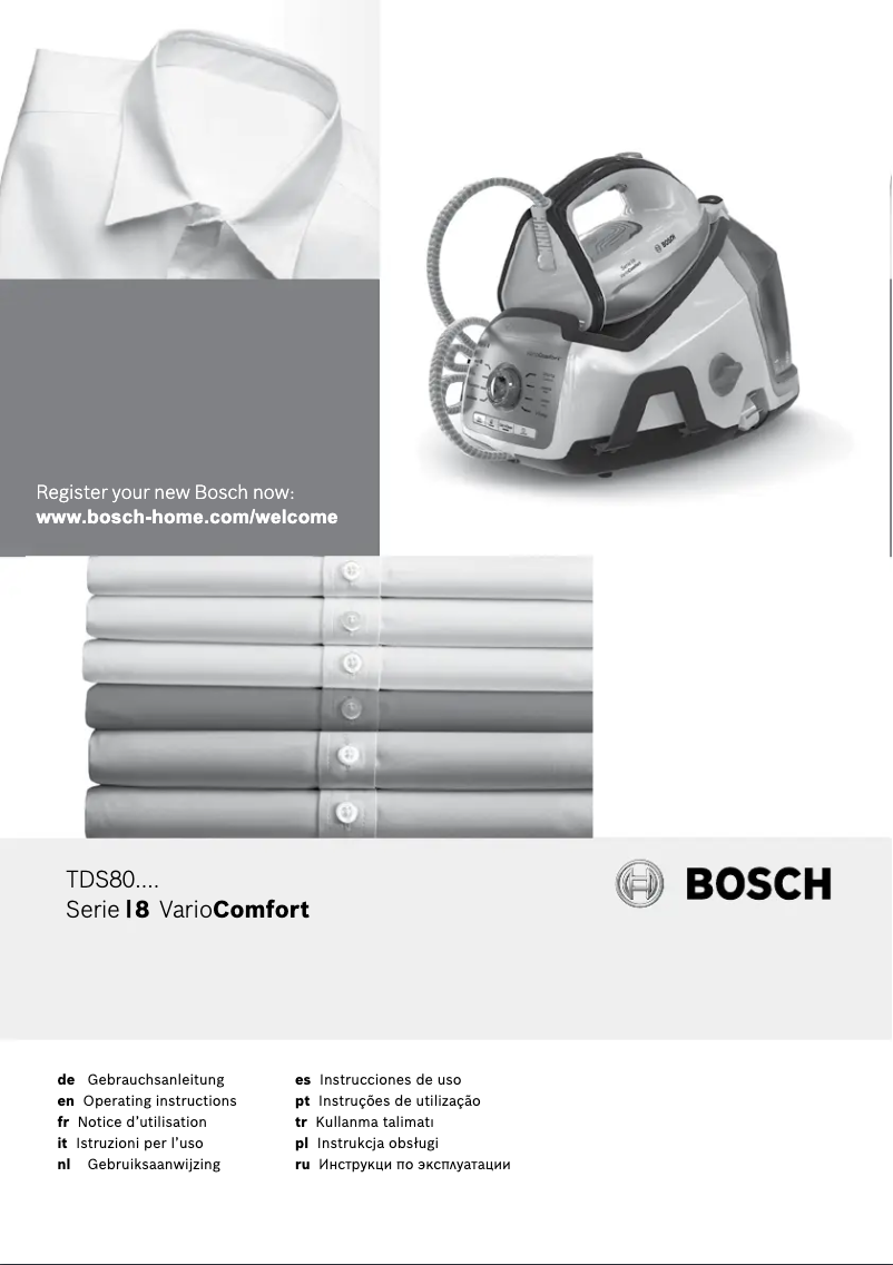 Page 1 de la notice Manuel utilisateur Bosch Serie 8 VarioComfort TDS8030