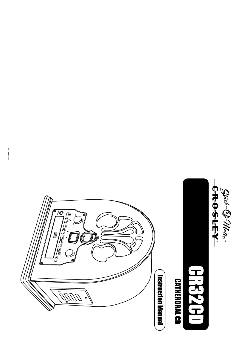 Image de la première page du manuel de l'appareil Cathedral CR32CD