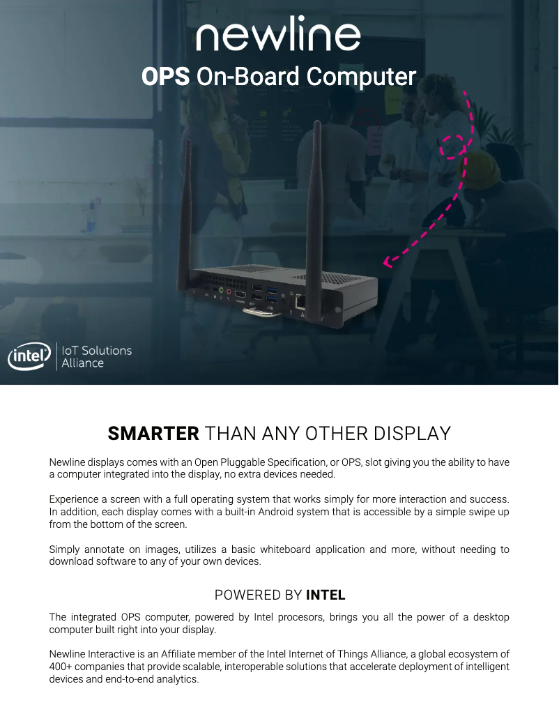 Page n°1 - Manuel utilisateur Newline EPR8A65800-000