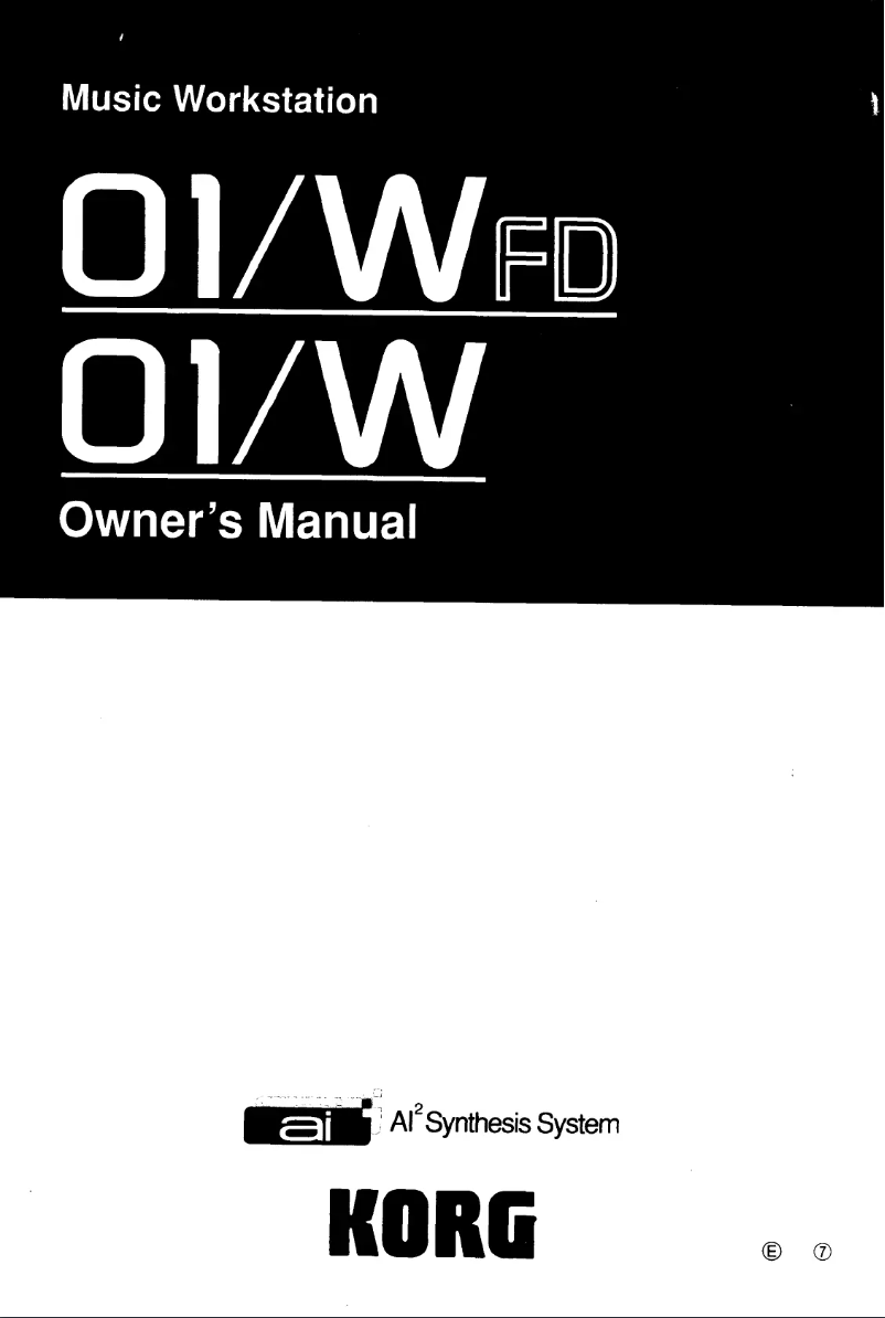 Página 1 del manual Manual de usuario Korg 01/W