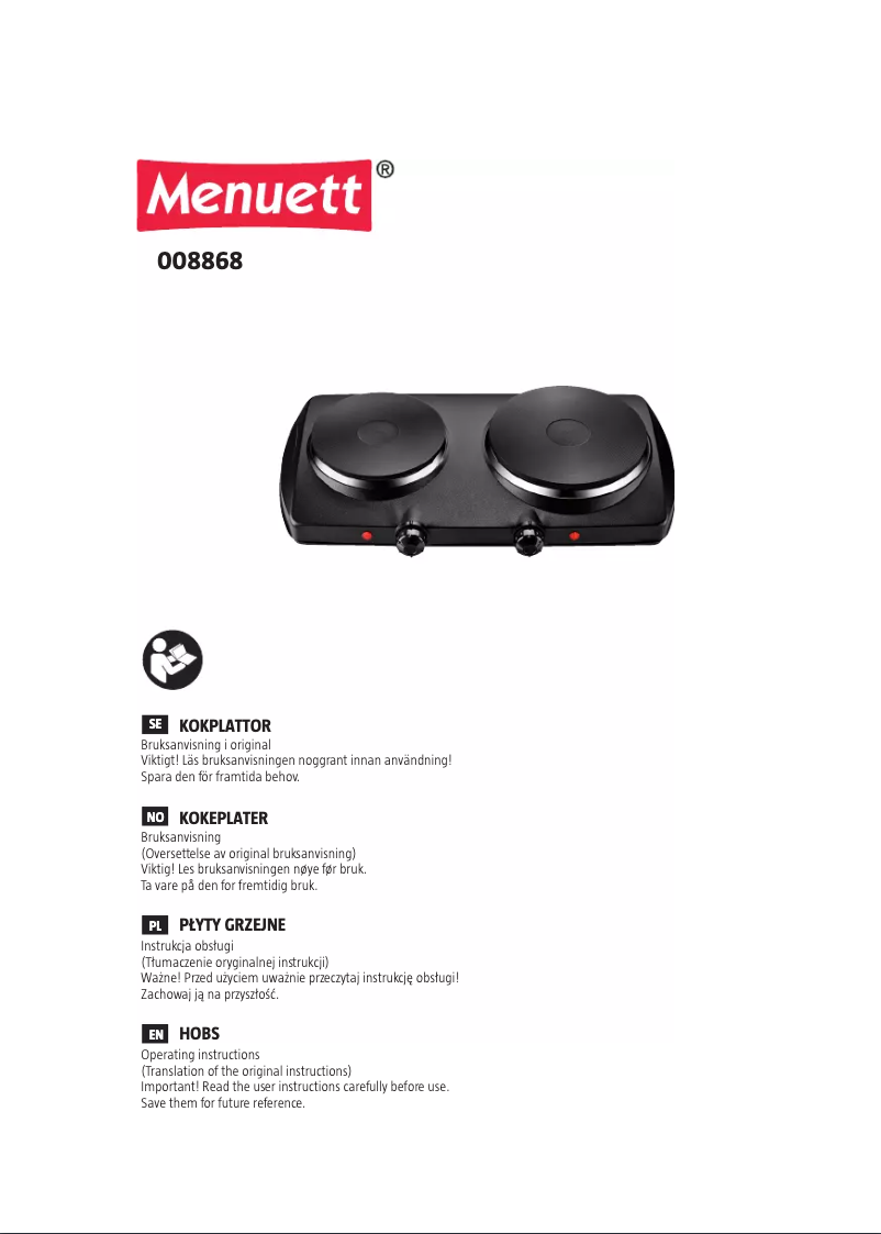 Imagen de la primera página del manual del dispositivo 008868