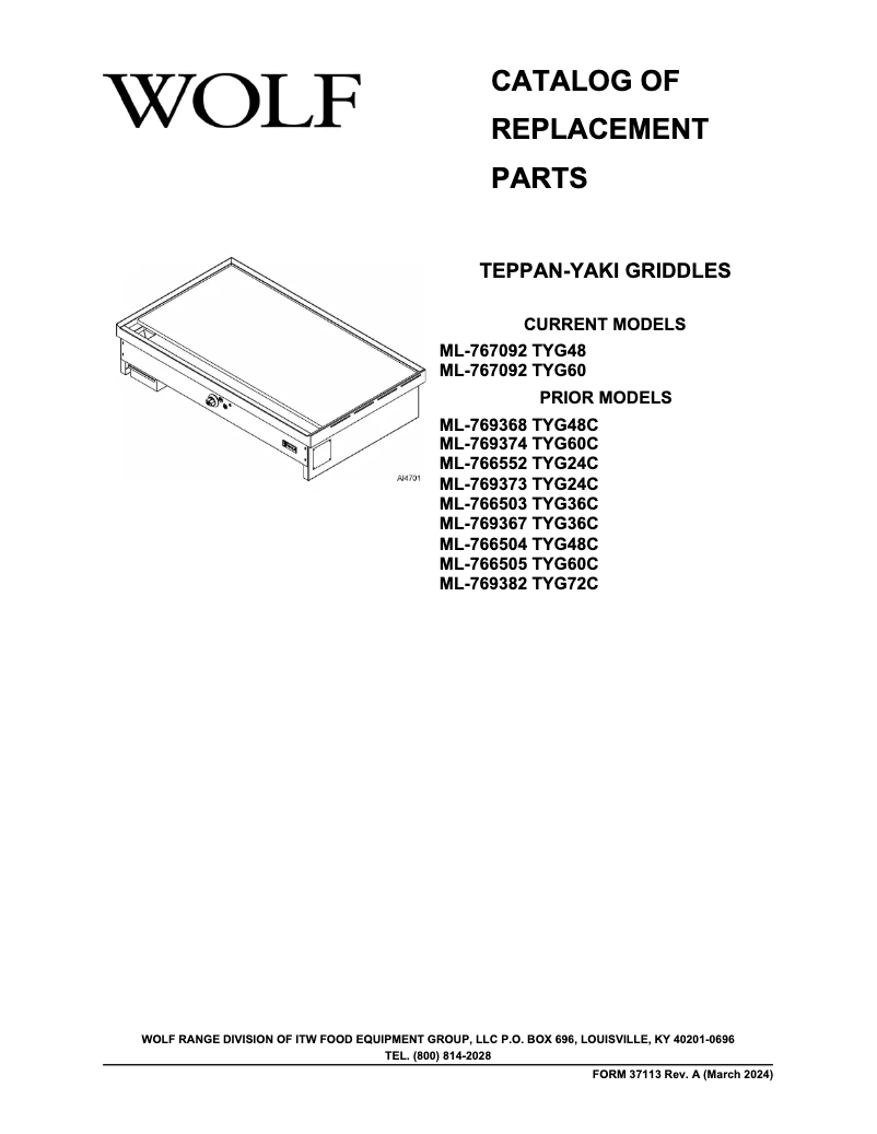 Image de la première page du manuel de l'appareil TYG48