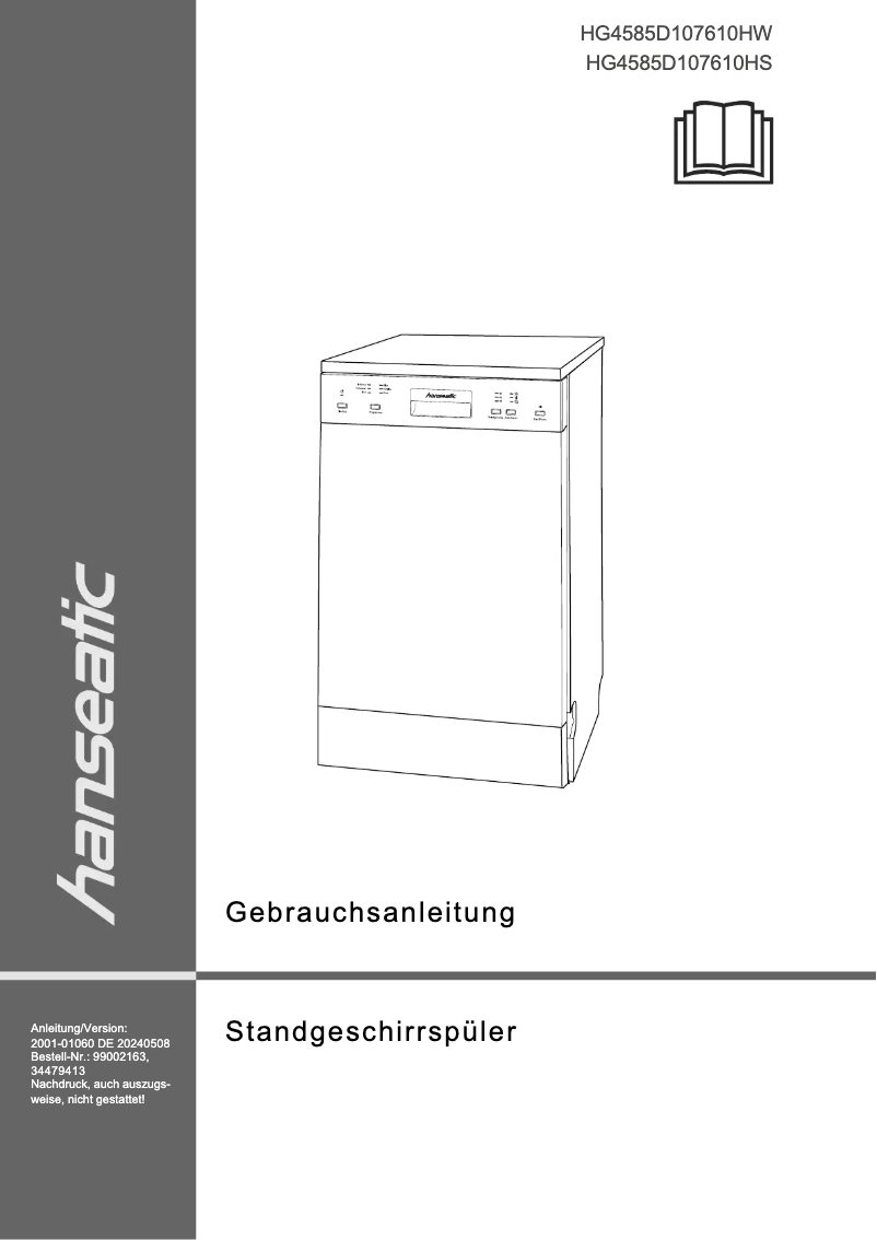Page n°1 - Manuel utilisateur Hanseatic HG4585D107610HS