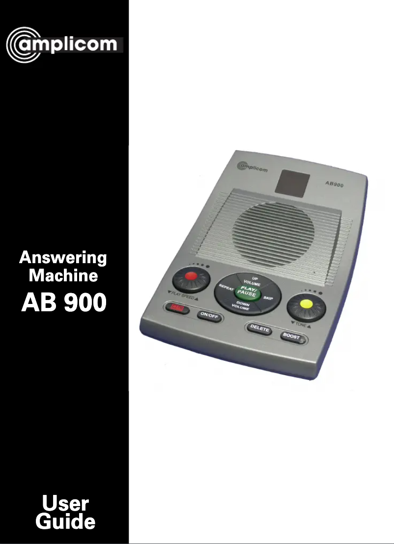 Page 1 de la notice Manuel utilisateur Audioline AB 900