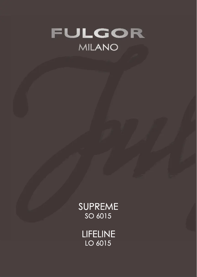 Página 1 del manual Guía de instalación Fulgor Milano FCLGMO 4508 TEM