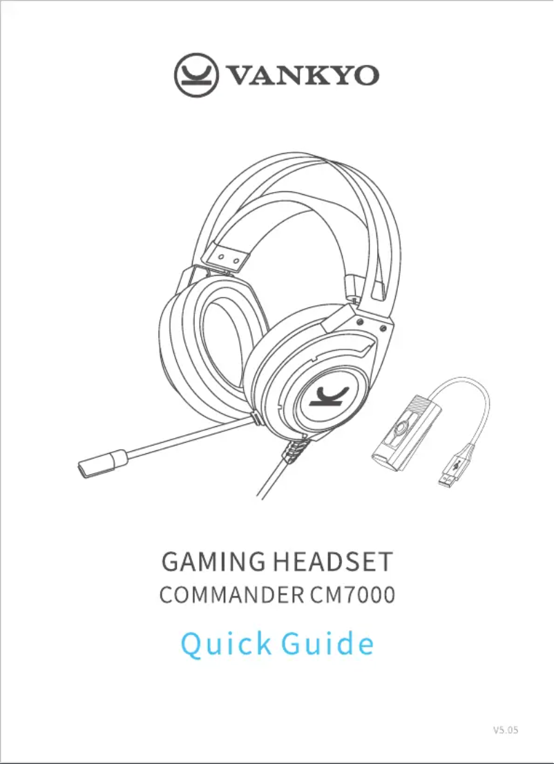 Image de la première page du manuel de l'appareil Commander CM7000