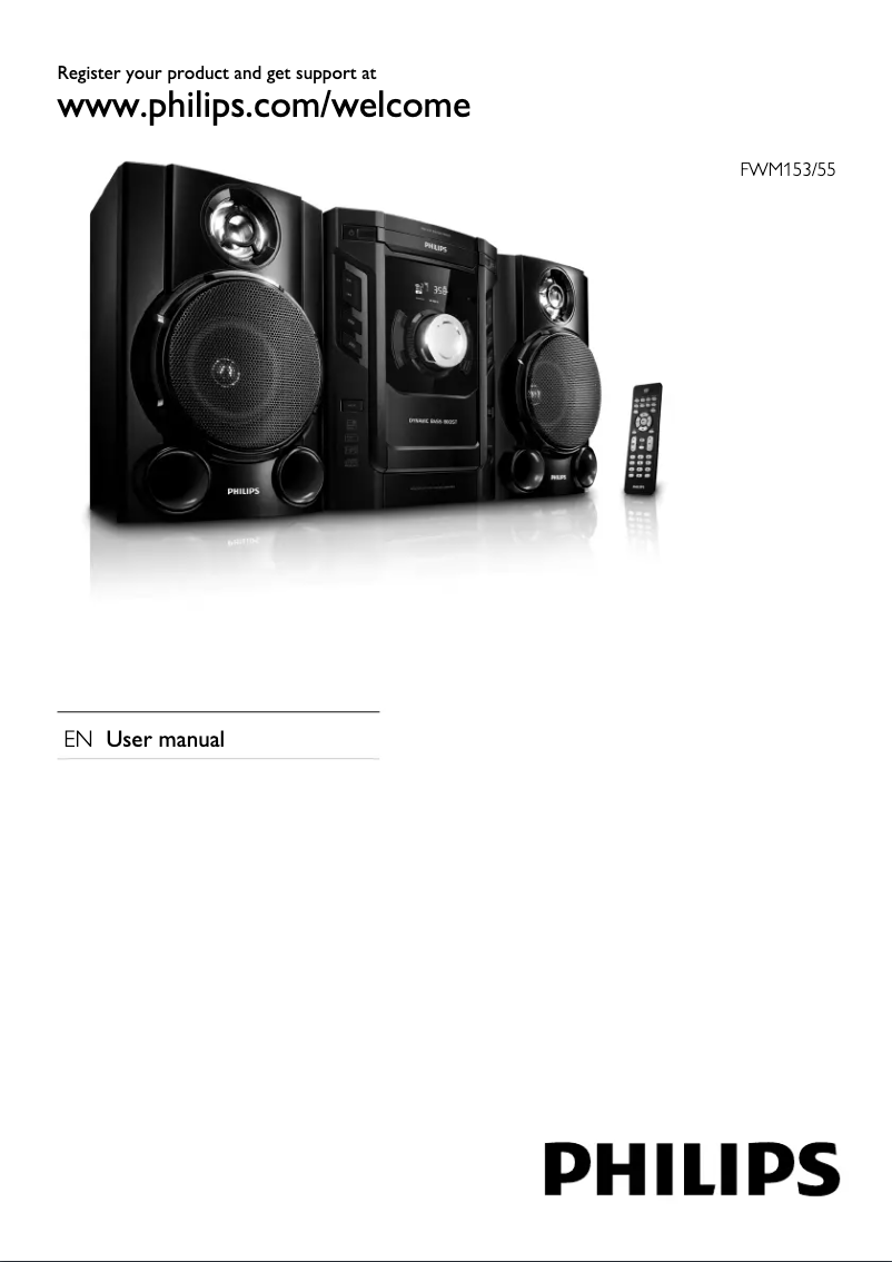 Page 1 of the manual User Manual Philips FWM153