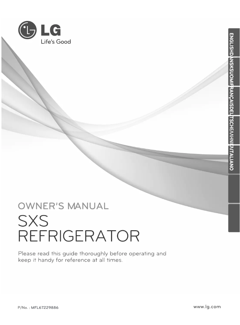 Page 1 de la notice Manuel utilisateur LG GS9366NEQZ