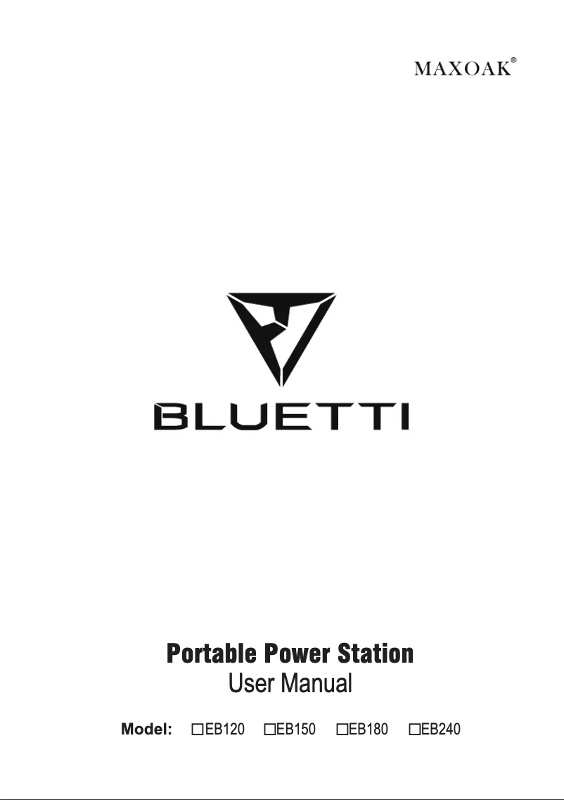 Page n°1 - Manuel utilisateur Bluetti EB240