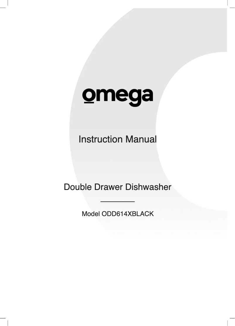 Page n°1 - Manuel utilisateur Omega ODD614XBLACK