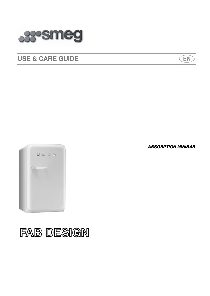Page 1 de la notice Manuel d'utilisation et d'entretien Smeg FAB5ULUJ