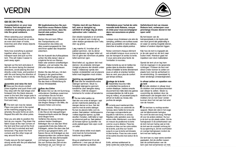 Page n°1 - Manuel utilisateur Robens Verdin