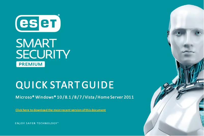 Page 1 de la notice Manuel utilisateur ESET Smart Security Premium