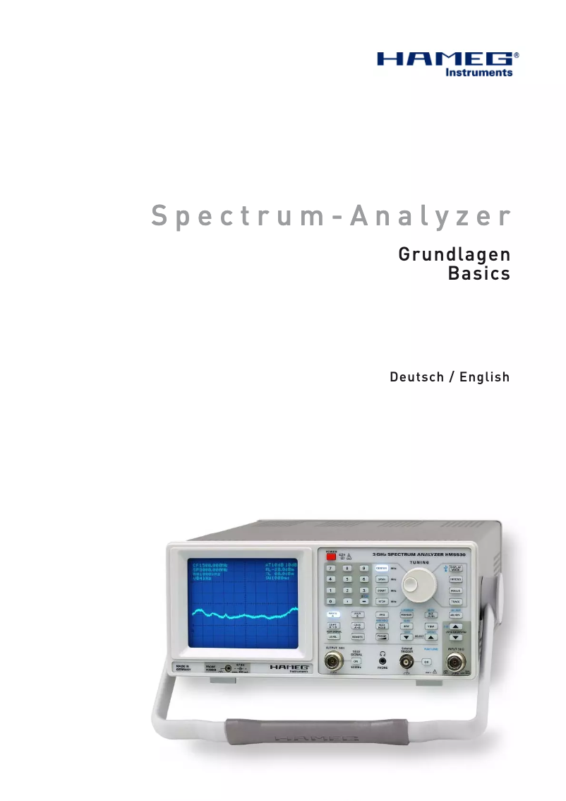 Page 1 de la notice Manuel utilisateur HAMEG HZ540