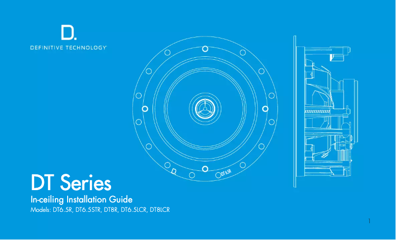 Page 1 de la notice Manuel utilisateur Definitive Technology DT6.5STR