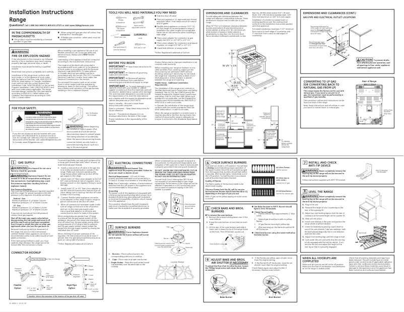 Page n°1 - Guide d'installation Hotpoint RGB508PETCT