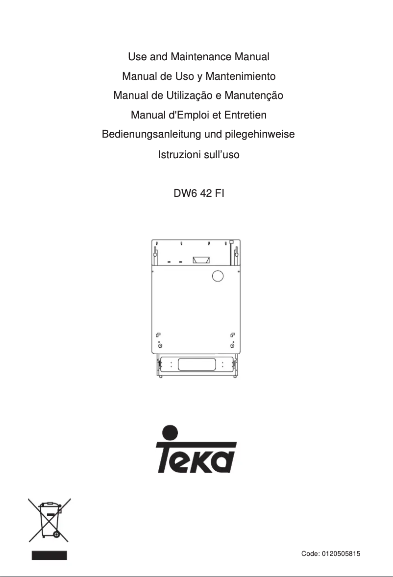 Image de la première page du manuel de l'appareil DW6 42 FI