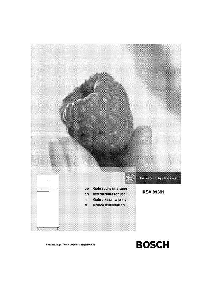Page n°1 - Manuel utilisateur Bosch KSV39691