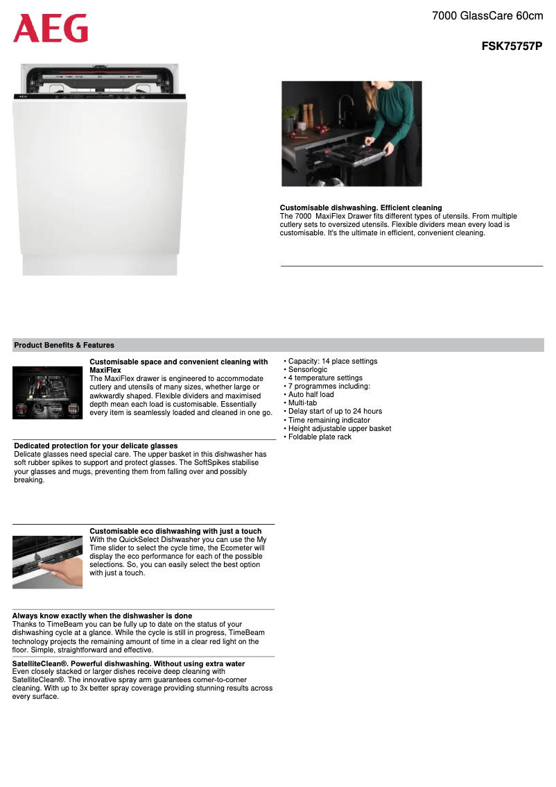 Página 1 del manual Ficha técnica AEG FSK75757P