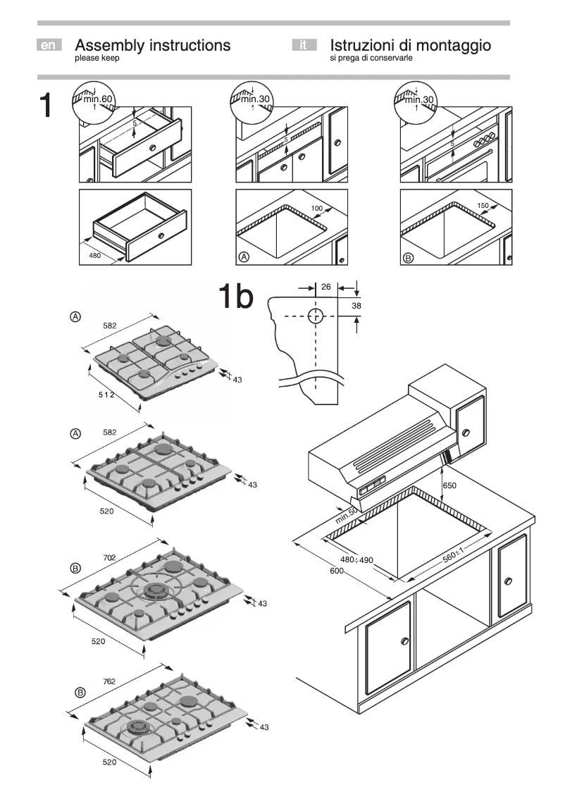 Page 1 de la notice Guide d'installation Bosch PCI815B80E