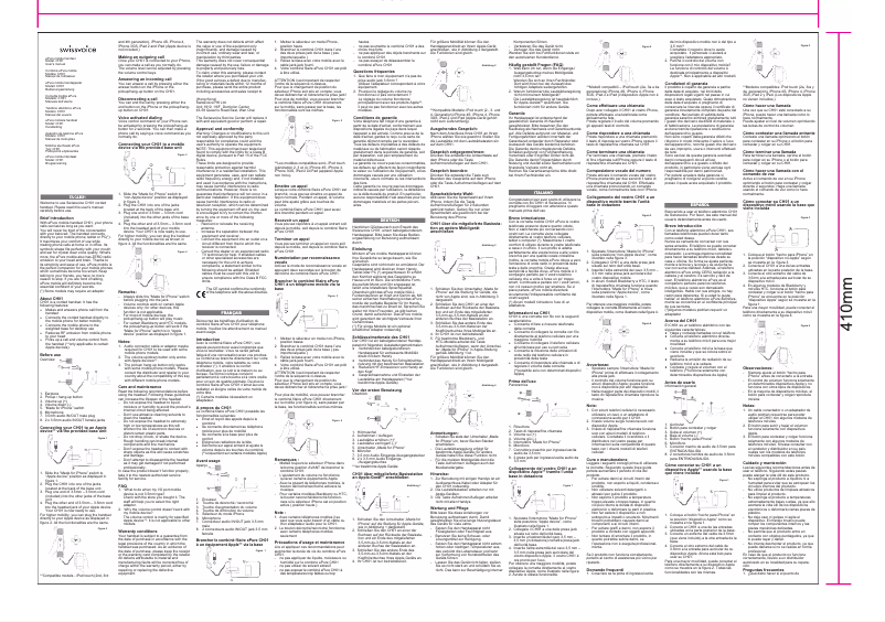 Page 1 de la notice Manuel utilisateur Swissvoice ePure CH01