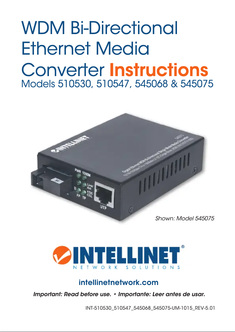 Página 1 del manual Manual de usuario Intellinet 545068