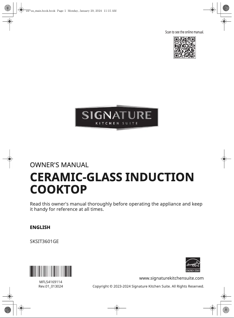 Page 1 de la notice Manuel utilisateur Signature SKSIT3601GE