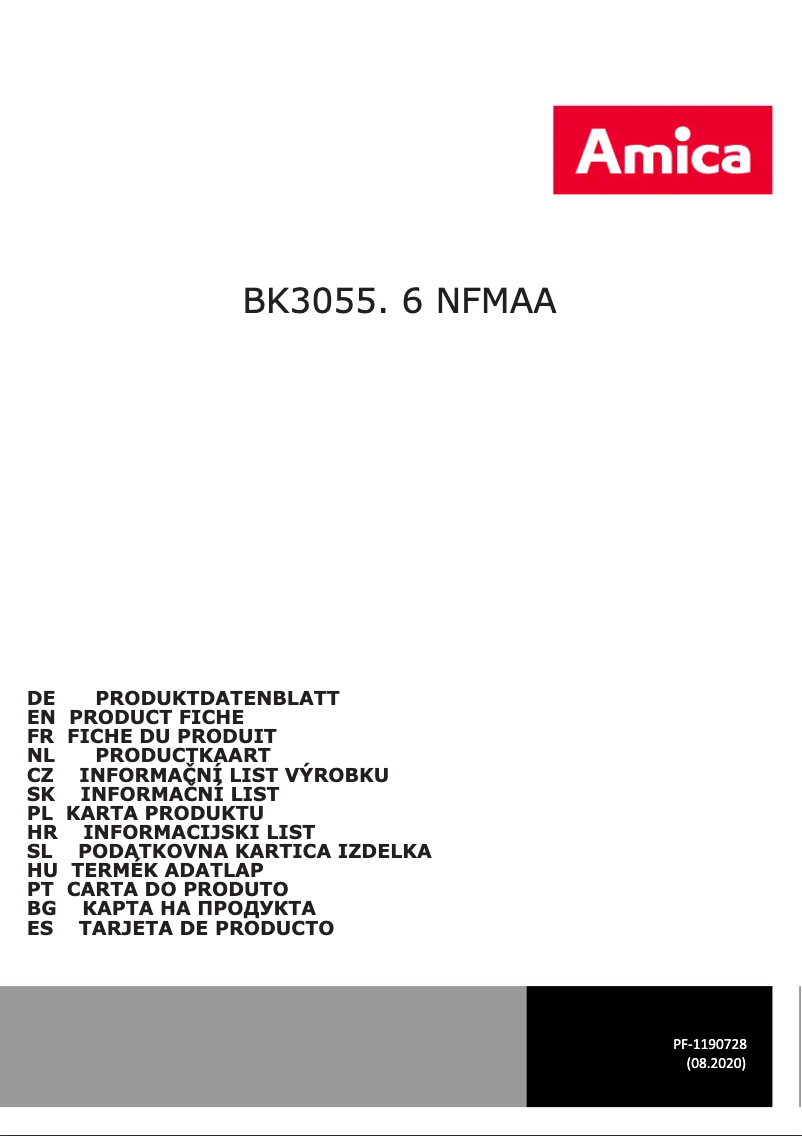 Image de la première page du manuel de l'appareil BK3055.6NFMAA