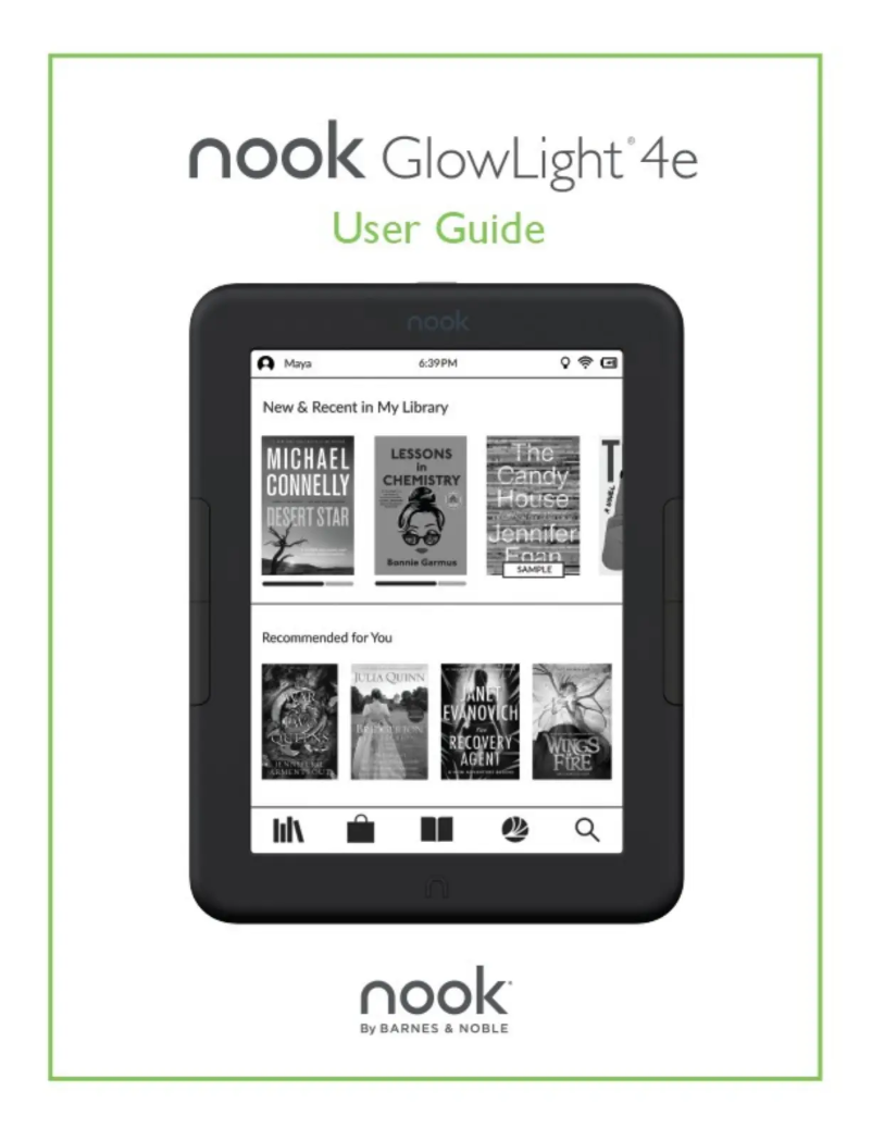 Page n°1 - Manuel utilisateur Barnes & Noble Nook GlowLight 4e