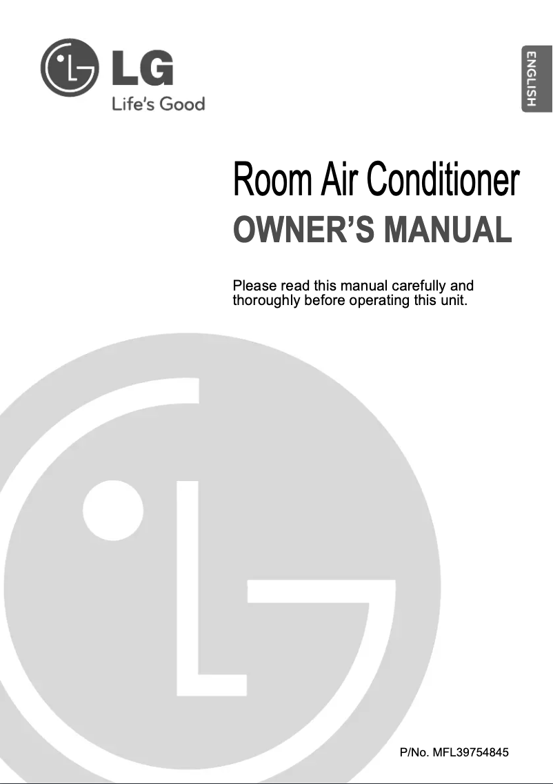 Page 1 of the manual User Manual LG LSA6VW4AB6