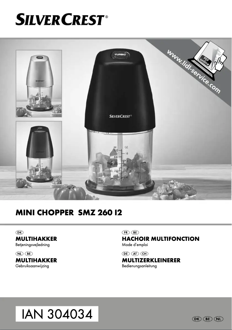Page n°1 - Manuel utilisateur SilverCrest SMW 260 I2
